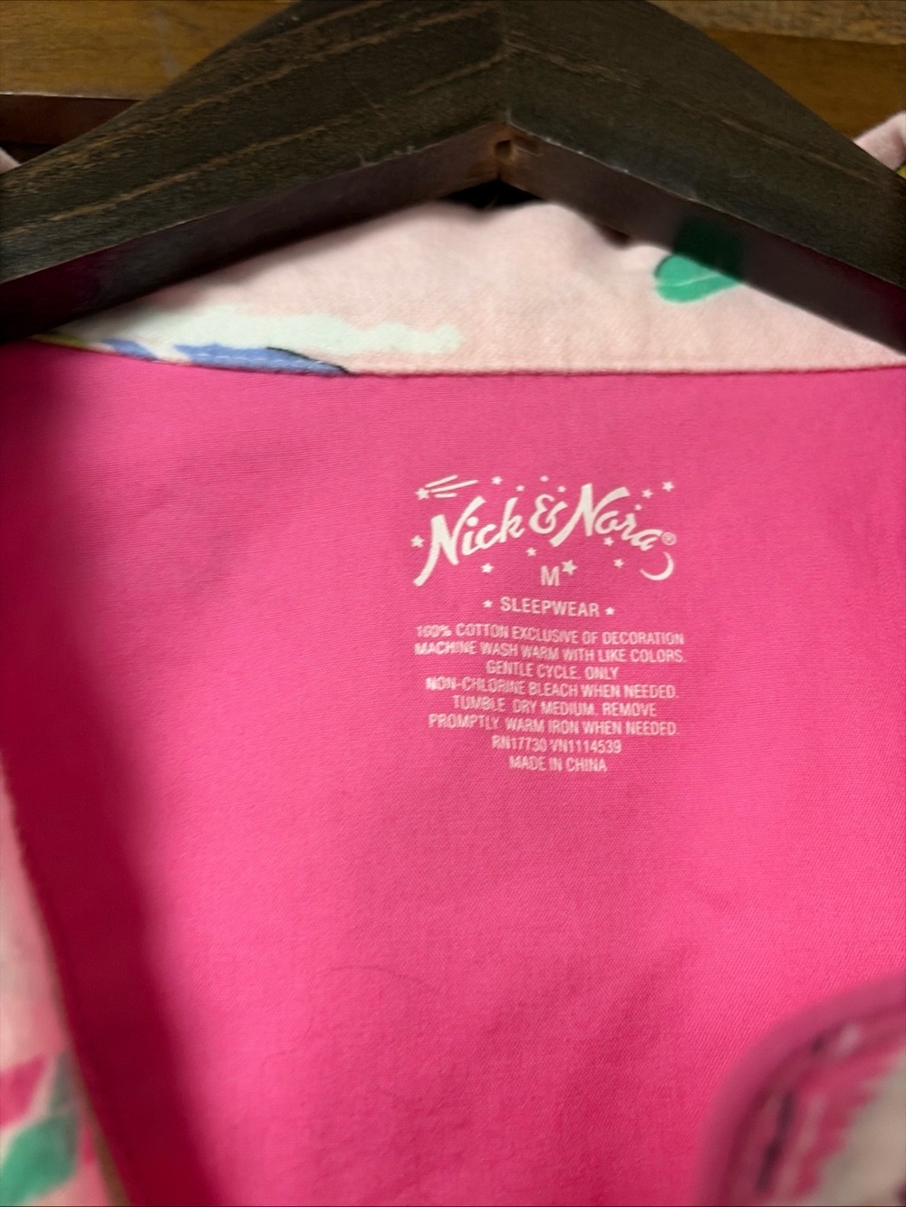 Nick and Nora Ski Bunnies Pajama Set Womens M Pink Flannel Long Sleeve Ski Sled - Picture 6 of 12